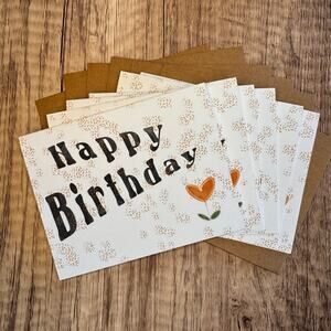 Greeting Cards Birthday Card Birthday Gift Card w/Envelopes Custom Art NEW